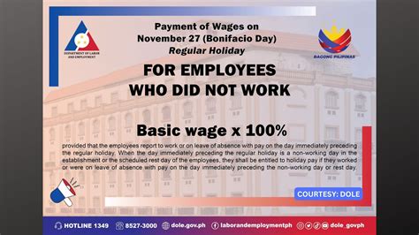 DOLE chief Bello issues holiday pay guidelines on Araw ng .